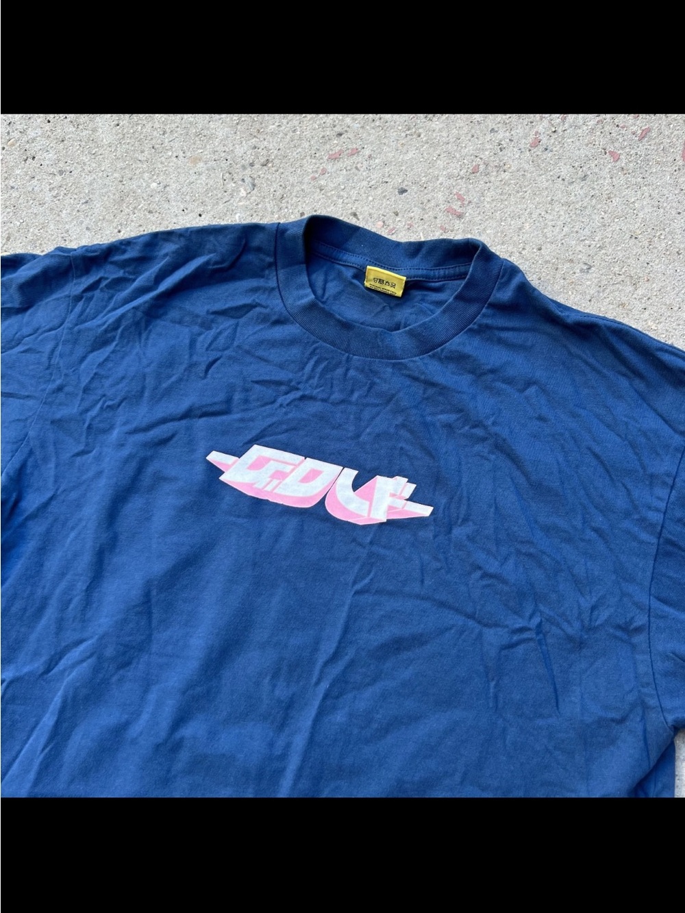 Golf Wang T-shirt Men's L Blue Anime Spellout Tyler The Creator Streetwear Skate